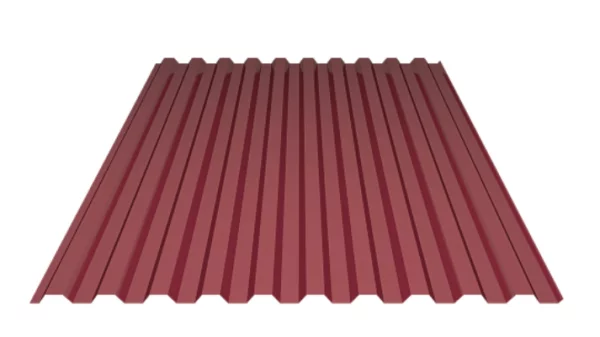 Профнастил C-21 Полиэстр 0,7 мм ГОСТ RAL 3003 Красный рубин-1 Профнастил C-21 Полиэстр 0,7 мм ГОСТ RAL 3003 Красный рубин-1