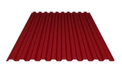 Профнастил C-21 Полиэстр 0.45 мм ГОСТ RAL 3020 Красный насыщенный