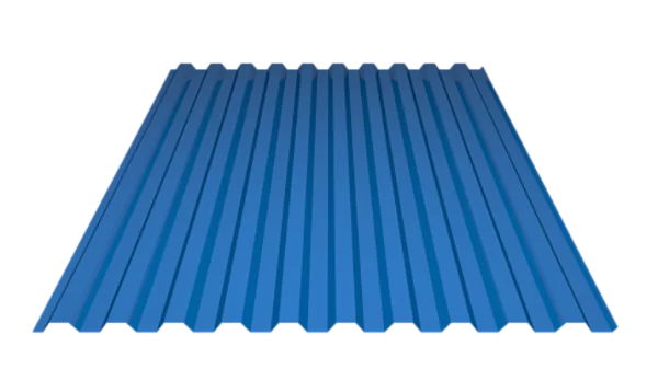 Профнастил под забор C-21 Полиэстр 0.45 мм ГОСТ RAL 5005 Синий насыщенный-1 Профнастил под забор C-21 Полиэстр 0.45 мм ГОСТ RAL 5005 Синий насыщенный-1