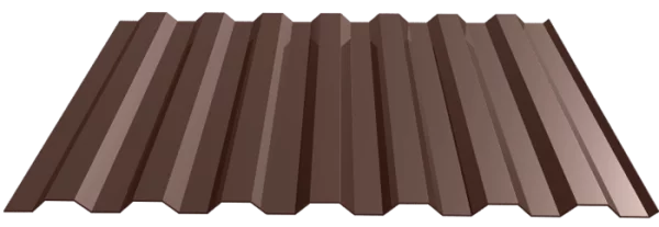 Профлист С21 Пурман 0.5 мм RR32 Темно-коричневый-1 Профлист С21 Пурман 0.5 мм RR32 Темно-коричневый-1