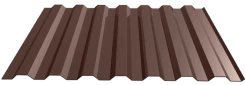 Профлист С21 Пурман 0.5 мм RR32 Темно-коричневый