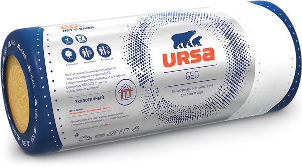 Утеплитель URSA GEO М-11Ф 100 мм-1 Утеплитель URSA GEO М-11Ф 100 мм-1