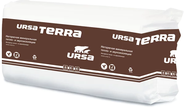 Утеплитель URSA Terra 37 PN 50 мм-1 Утеплитель URSA Terra 37 PN 50 мм-1