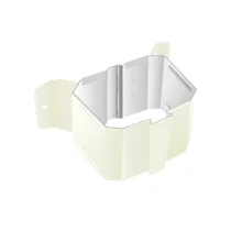 Держатель трубы 76х102 на дерево Белый Модерн