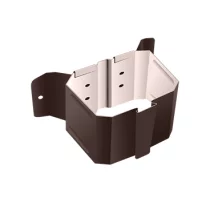 Держатель трубы 76х102 на дерево Коричневый шоколад  Модерн