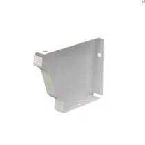 Заглушка желоба 120х86 левая белая Модерн