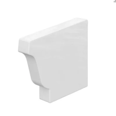 Заглушка желоба 120х86 белая правая Модерн Заглушка желоба 120х86 белая правая Модерн