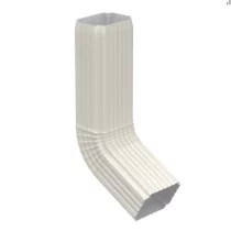 Колено трубы 76х102 Белое Бюджет