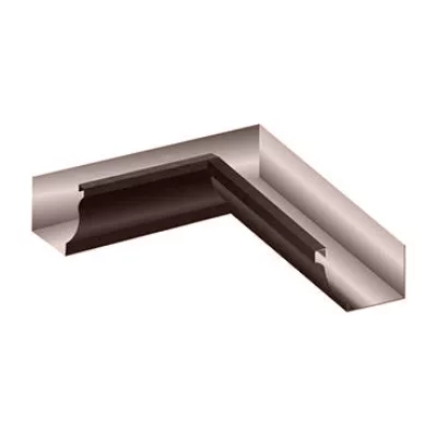 Угол желоба внутренний 120х86 Коричневый шоколад Модерн Угол желоба внутренний 120х86 Коричневый шоколад Модерн
