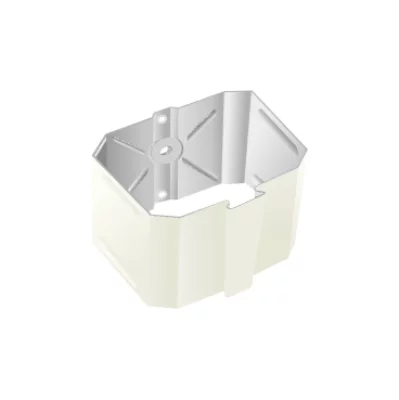 Держатель трубы 76х102 на кирпич белый Модерн Держатель трубы 76х102 на кирпич белый Модерн