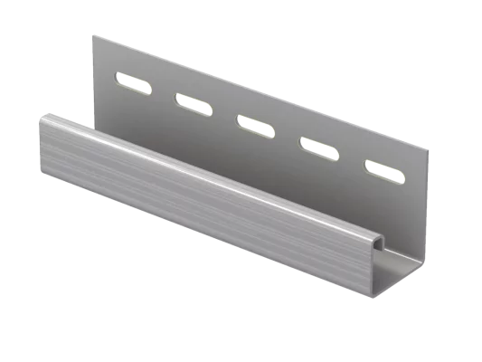 J-Планка Ю-пласт серая 3050 мм J-Планка Ю-пласт серая 3050 мм