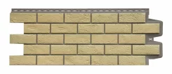 Фасадная панель GL Состаренный кирпич Элит Ваниль