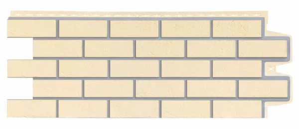 Фасадная панель GL Состаренный кирпич Премиум Шампань