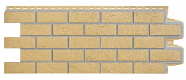Фасадная панель GL Состаренный кирпич Премиум Горчичный Фасадная панель GL Состаренный кирпич Премиум Горчичный