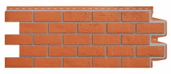 Фасадная панель GL Состаренный кирпич Премиум Коралловый