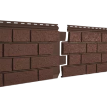 Цокольный сайдинг Стоун-Хаус S-Lock Клинкер терракотовый