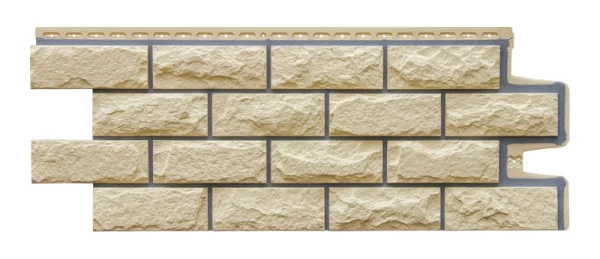 Фасадная панель GL Колотый камень Премиум Шампань Фасадная панель GL Колотый камень Премиум Шампань