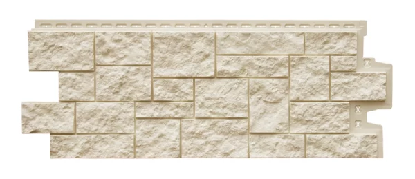 Фасадная панель GL Дикий камень Молочный Фасадная панель GL Дикий камень Молочный