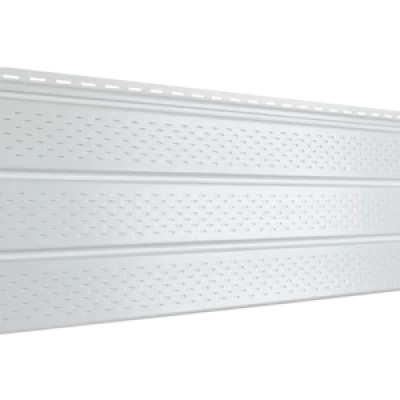 Соффит перфорированный Ю-пласт PRO белый 3000 х 300 мм