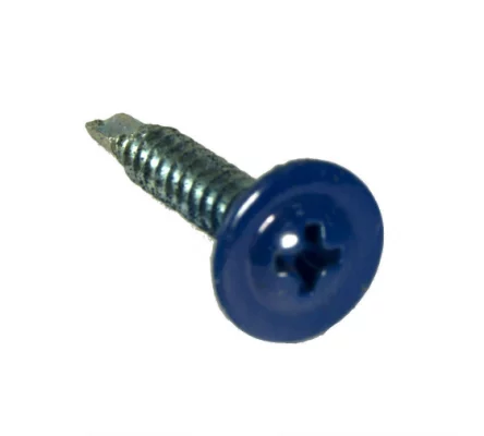 Саморез 4,2х19 HARDWEX оцинкованный с пресс-шайбой СВЕРЛО RAL 5005 Синий насыщенный для крепления стальных листов к металлическим конструкциям Саморез 4,2х19 HARDWEX оцинкованный с пресс-шайбой СВЕРЛО RAL 5005 Синий насыщенный для крепления стальных листов к металлическим конструкциям