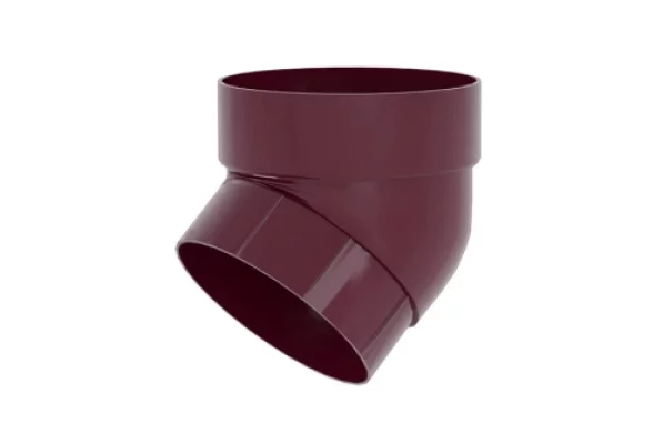 Колено трубы 67гр. ПВХ Grand Line Стандарт Бордо