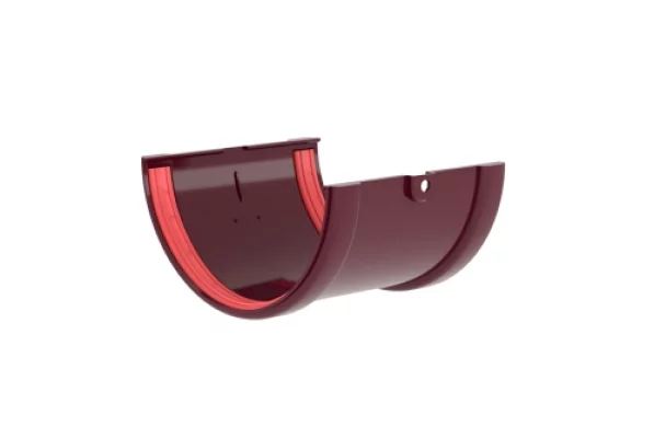 Соединитель желобов ПВХ Grand Line Стандарт Бордо Соединитель желобов ПВХ Grand Line Стандарт Бордо