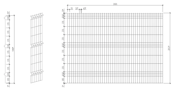 3d забор панель 3 V3 2700*1940 3мм Zn+ПП RAL9003 Белая-2 3d забор панель 3 V3 2700*1940 3мм Zn+ПП RAL9003 Белая-2