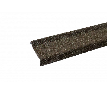 Планка примыкания с гранулятом Shinglas Коричнево-зеленый Планка примыкания с гранулятом Shinglas Коричнево-зеленый