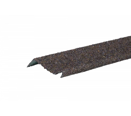 Планка примыкания с гранулятом Shinglas Коричнево-серый Планка примыкания с гранулятом Shinglas Коричнево-серый