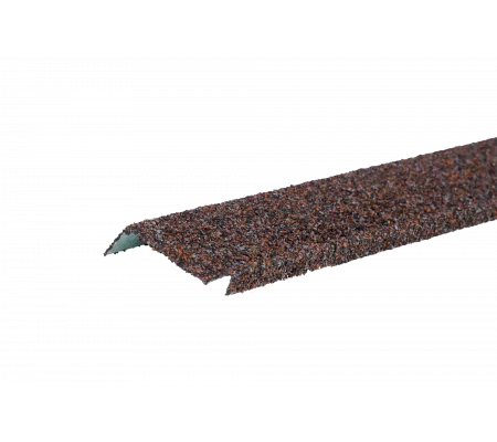 Планка примыкания с гранулятом Shinglas Красно-коричневый Планка примыкания с гранулятом Shinglas Красно-коричневый