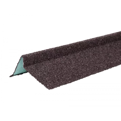 Планка торцевая с гранулятом Shinglas Коричневая левая Планка торцевая с гранулятом Shinglas Коричневая левая