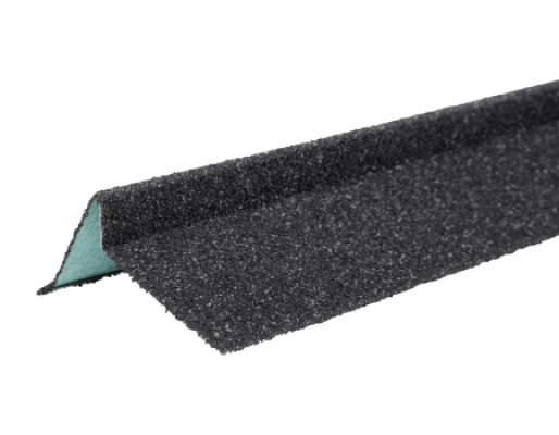 Планка торцевая с гранулятом Shinglas Серый правая