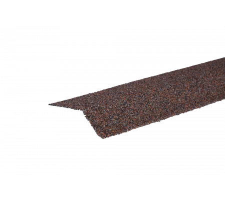 Планка карнизная с гранулятом Shinglas Красно-коричневый Планка карнизная с гранулятом Shinglas Красно-коричневый
