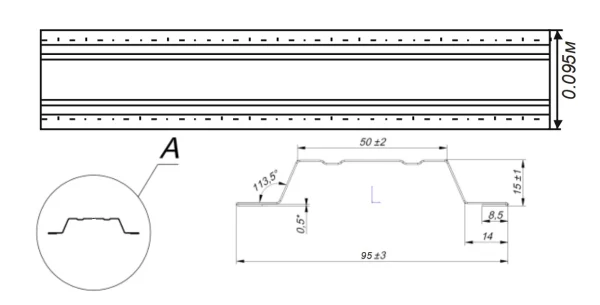 Штакетник ШТ-95 ПО Экостил матовый двухсторонний Мореный Дуб 0,5 мм-2 Штакетник ШТ-95 ПО Экостил матовый двухсторонний Мореный Дуб 0,5 мм-2