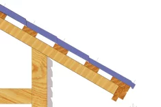 Обрешетка — это конструкция, состоящая из большого количества реек небольшого сечения, которые располагаются перпендикулярно стропилам на крыше с определенным шагом. Её главное предназначение - равномерное распределение нагрузки от кровли и снега для предотвращения деформации крыши.