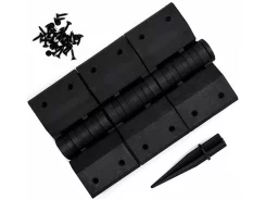 Угловой поворотный элемент для доски клумб, цветочниц и грядок размером 220*30мм. Черный.