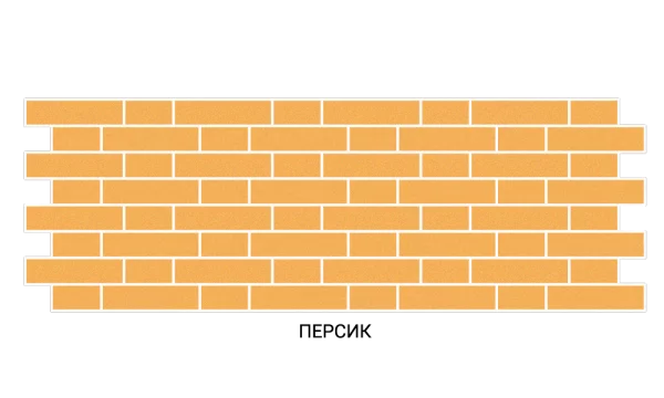 Термопанель Баварская кладка 100мм Персик /Белый Термопанель Баварская кладка 100мм Персик /Белый