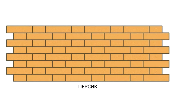 Термопанель Баварская кладка 100мм Персик /Темный Термопанель Баварская кладка 100мм Персик /Темный