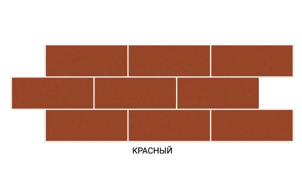 Термопанель Под камень 50мм Красный /Белый Термопанель Под камень 50мм Красный /Белый