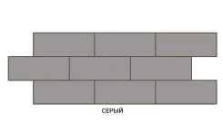 Термопанель Под камень 100мм Серый /Темный