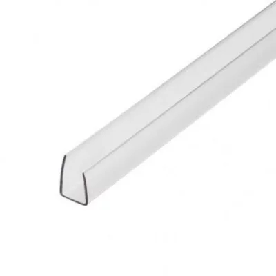 Профиль торцевой 4 мм прозрачный СафПласт 2,1 м Профиль торцевой 4 мм прозрачный СафПласт 2,1 м