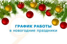 График работы в новогодние праздники:
с 31 декабря - 11 января - выходные
с 12 января - работаем в обычном графике.