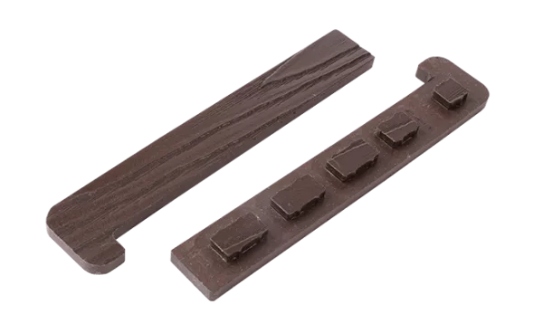 Заглушка торцевая для полуступени T-Decks 170х25 левая Венге 170х25 мм