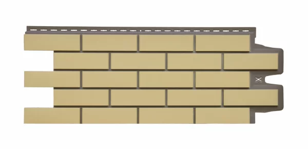 Фасадные панели Клинкерный кирпич Design Plus ваниль с темно-бежевым швом Grand Line