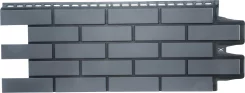 Фасадные панели Клинкерный кирпич Design графит со швом RAL 9005 Grand Line