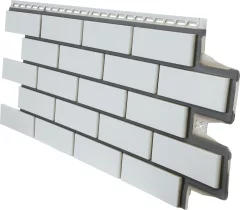 Фасадные панели Клинкерный кирпич Design молочный со швом RAL 7006 Grand Line