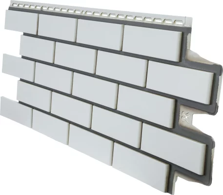 Фасадные панели Клинкерный кирпич Design молочный со швом RAL 7006 Grand Line