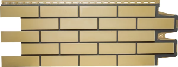 Фасадные панели Клинкерный кирпич Design песочный со швом RAL 7006 Grand Line Фасадные панели Клинкерный кирпич Design песочный со швом RAL 7006 Grand Line