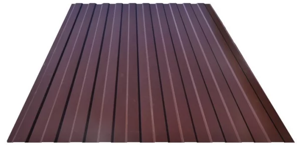 Профлист для забора С-8 Пуретан 0,5 мм RAL 8017 Коричневый шоколад-1 Профлист для забора С-8 Пуретан 0,5 мм RAL 8017 Коричневый шоколад-1