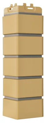 Угол Grand Line Клинкерный кирпич Design песочный со швом RAL 7006